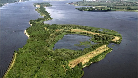 Die Elbe – Luftaufnahme