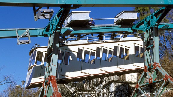 Gondel der Bergschwebebahn in Dresden-Loschwitz.