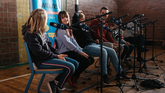 TWEENS Schultour in Crawinkel, Podcast Aufzeichnung