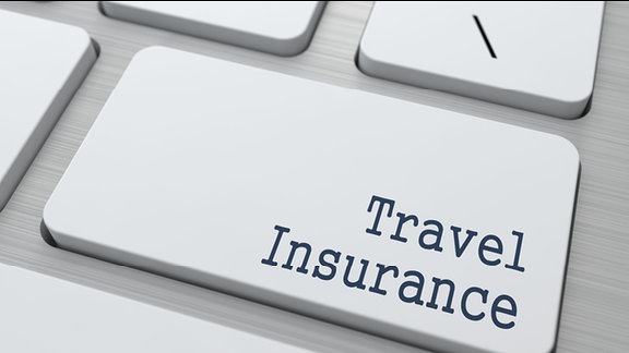 Computertastatur mit Taste Travel  Insurance