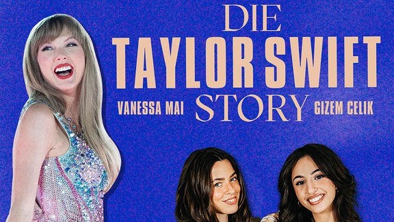 Sängerin Vanessa Mai und Popkultur-Expertin Gizem Celik sind die Hosts des neuen ARD Kultur-Podcasts "Die Taylor Swift Story". (Bild: ARD Kultur/ FLOW media company)