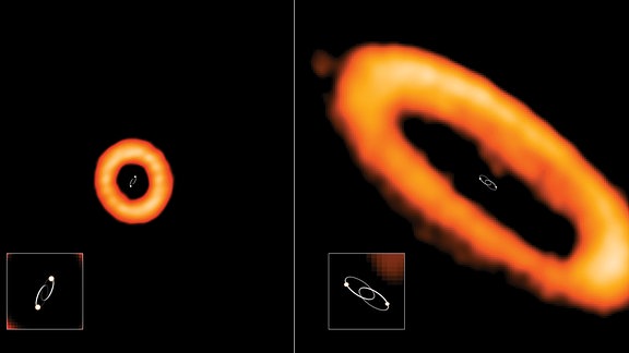 Fehlausgerichtete und ausgerichtete protoplanetare Scheiben um Doppelsterne