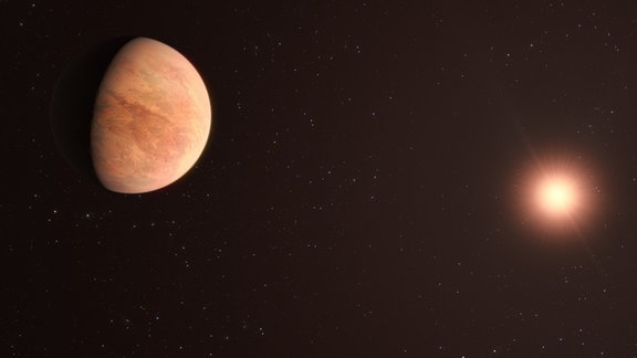 Künstlerische Darstellung des Exoplaneten L 89-59b.