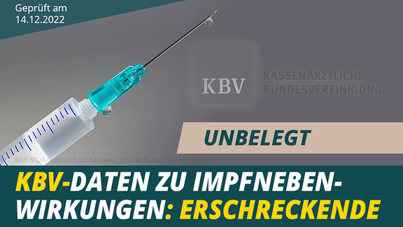 Faktencheck - KBV-Daten