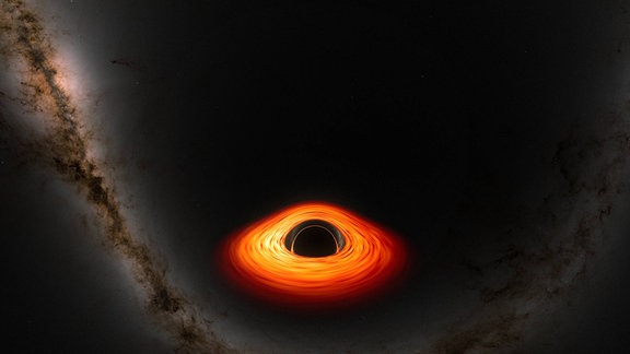 Visualisierung eines Schwarzen Lochs